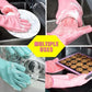 💕 HETTSALG – 50 % RABATT 🧼 Multifunksjonelle silikonrengjøringshansker ✨
