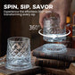 🔥 3x rabatt! 360° roterende whiskyglass – magisk design i bevegelse ✨🥃