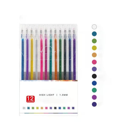 🎁Siste dag med salg – 50% RABATT ✨ Sett med glittergelpenner
