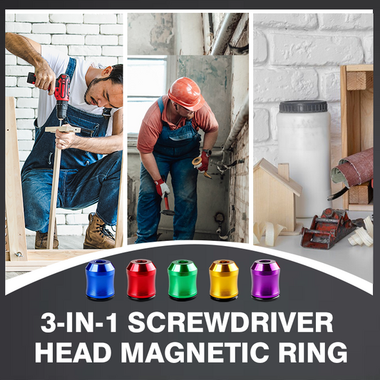 🧲 50% RABATT! 3-i-1 Magnetisk Ring for Skrutrekkerbits – Magnetiser & Avmagnetiser på Sekunder! ✨ Dobbel Magnetkraft – Holder Bits & Skruer Sikkert. 🔧 Slitesterk Aluminium – Kjøp 3 for 10% Ekstra Rabatt! 🛠️