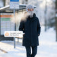 Vintervarm lue med ansiktsbeskyttelse