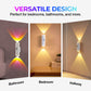 Smart LED-bevegelsessensor-nattlampe, dimbar RGB-vegglampe med fargeendring, USB-oppladbar gradient-magnetisk klebelys for soverom, gang og entré – hjemmebelysning og dekor