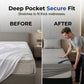 🛏️ 50% RABATT! Vattert Vanntett Madrassbeskytter – Beskytter Mot Søl & Flekker! ✨ Myk & Pustende – Perfekt for En God Natts Søvn. 🔒 Dyb Lomme – Sitter Godt På Plass. Kjøp 3 for 10% Ekstra Rabatt! 🏠
