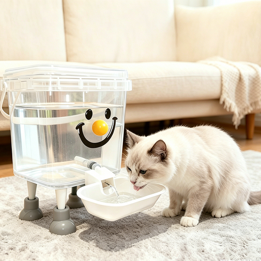 💧 Stor Kapasitet Vanndispenser for Kjæledyr – Hold Dyr Ditt Hydrert Hele Dagen! ✨ Dryppfri Kran & Stabil Base – Perfekt for Hunder & Katter. 🐾 Enkel Å Fylle & Rense – Kjøp 3 for 10% Ekstra Rabatt! 🏠