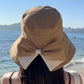 👒 BEGRENSET TILBUD – 50 % RABATT! ✨ Damehatt med bred brem og sløyfe – Sammenleggbar, 360° beskyttelse 🎀