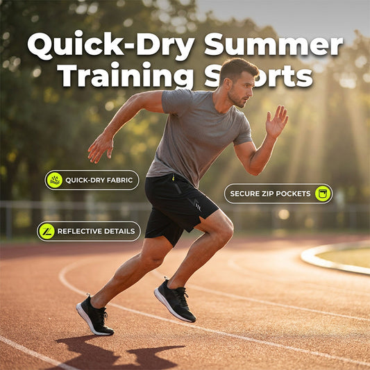 🧊Sommerens kvikktørkende sportsshorts for menn