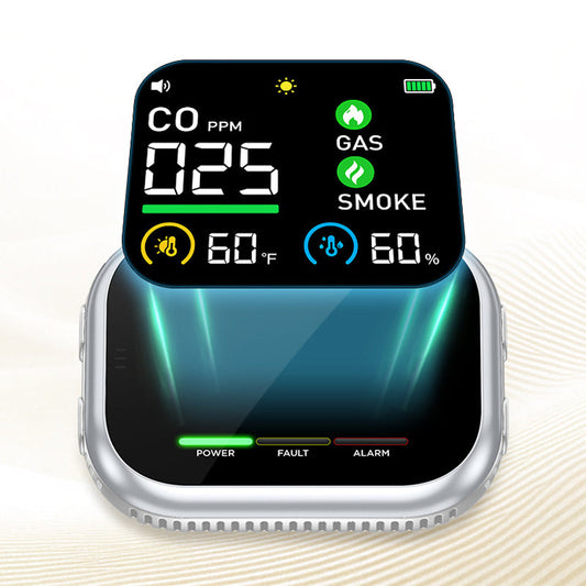 🎉Bærbar multi-gassalarm med LCD-skjerm og batteribackup
