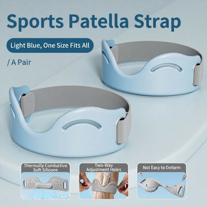 🦵 50% RABATT – Premium knestøtte i silikone – 8mm V-formet pude – støtdemping – avansert åndbarhet – justerbar – lett – for aktiv bruk