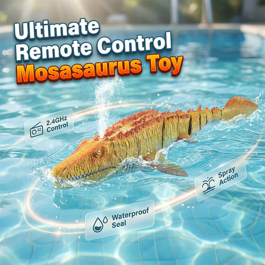 2.4G RC Mosasaurus svømmeleke med spray 🦖💦