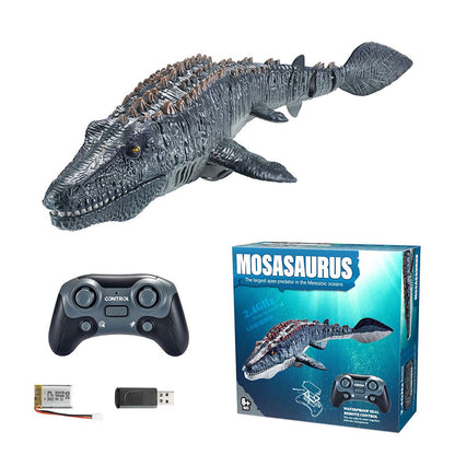 2.4G RC Mosasaurus svømmeleke med spray 🦖💦