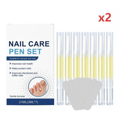 7-Piece Pen & File Set for Discolored Nails