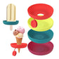 🍦 50% RABATT! 4-PAKK Droppfri Silikonholder for Ispinne & Softis – Perfekt for Barn! 💧 Fanger opp Hver Dråpe, Holder Barna & Klærne Rene – BPA-fri & Oppvaskmaskinsikker. 🎨 Morsomme Farger
