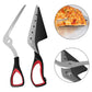 🍕 Multifunksjonelle Pizza Sakser med Avtakbart Blad & Mykt Håndtak – Klipp & Server Pizzaen Rett fra Pannen! 🔪 Allsidig Kjøkkenverktøy – Perfekt for Pizza, Kaker & Mer. 🧼 Enkel å Rengjøre