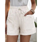 🔥 50% RABATT! Høy Midje & Vide Ben Shorts for Kvinner – Elastisk Linning & Myk Bomullsblanding! 👖 Komfortable & Stilige – Perfekt for Hverdag, Trening & Reiser. 🎨 10 Farger & Størrelser S-5XL