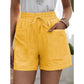 🔥 50% RABATT! Høy Midje & Vide Ben Shorts for Kvinner – Elastisk Linning & Myk Bomullsblanding! 👖 Komfortable & Stilige – Perfekt for Hverdag, Trening & Reiser. 🎨 10 Farger & Størrelser S-5XL