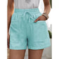 🔥 50% RABATT! Høy Midje & Vide Ben Shorts for Kvinner – Elastisk Linning & Myk Bomullsblanding! 👖 Komfortable & Stilige – Perfekt for Hverdag, Trening & Reiser. 🎨 10 Farger & Størrelser S-5XL