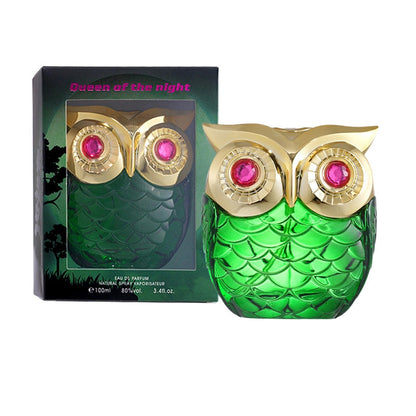 🦉 50% RABATT! Mystisk Eau de Parfum i Ugleform – 100ml Luksusflaske med Kaffe, Jasmin & Vanille Noter! ✨ Smaragdgrønn & Elfenbenhvit – Perfekt til Hverdag & Fest. 🎁 Kunstnerisk Design
