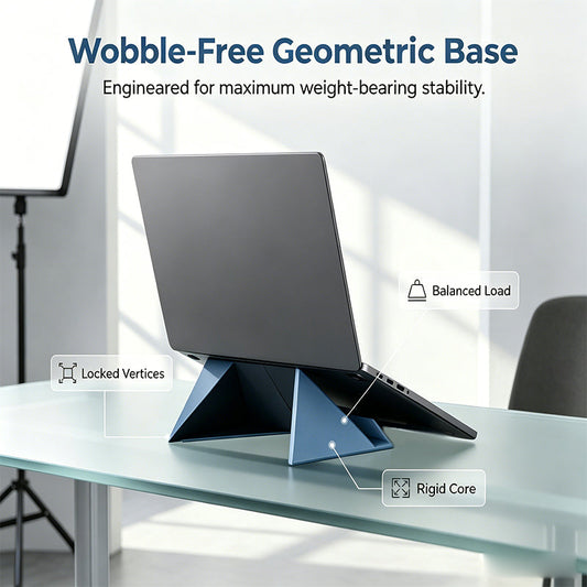 💻 Multifunksjonell Sammenleggbar Laptop- & Tabletholder – Stabil & Vibrajsjonsfri! 📱 Fungerer som Vertikal Telefonstativ – Perfekt for Videochat & Lesing. 🧳 Ultratynn & Bærbar – Får Plass i Veske eller Lomme.