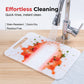 🔪 Tykk & Slitesterk Skjærefjøl i Plast – Sklisikker Overflate & Hengende Håndtak! 🧼 Tett & Ikke-porøs – Forhindrer Væskeinntrenging & Krysskontaminering. 🏠 Plassbesparende Design – Tørker Raskt.