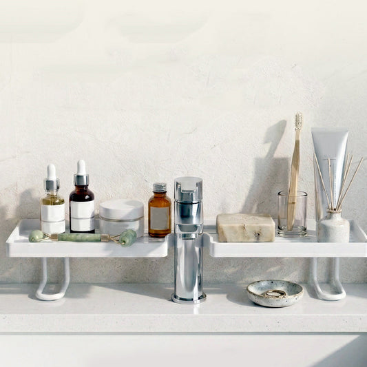 🚰 Borreløs Kjøkkenvask Svampeholder & Dreneringsstativ – Monteres Uten Verktøy over Kranen! 💧 Raskt Avrennende Design – Holder Svamp & Såpe Tørt & Hygienisk.