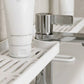 🚰 Borreløs Kjøkkenvask Svampeholder & Dreneringsstativ – Monteres Uten Verktøy over Kranen! 💧 Raskt Avrennende Design – Holder Svamp & Såpe Tørt & Hygienisk.