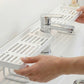 🚰 Borreløs Kjøkkenvask Svampeholder & Dreneringsstativ – Monteres Uten Verktøy over Kranen! 💧 Raskt Avrennende Design – Holder Svamp & Såpe Tørt & Hygienisk.