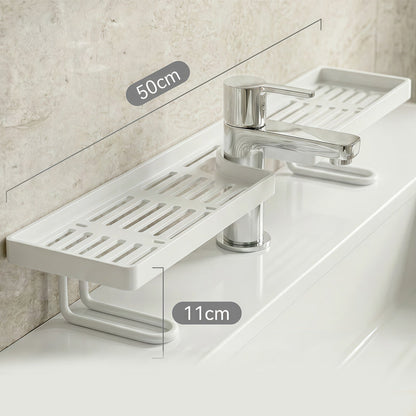 🚰 Borreløs Kjøkkenvask Svampeholder & Dreneringsstativ – Monteres Uten Verktøy over Kranen! 💧 Raskt Avrennende Design – Holder Svamp & Såpe Tørt & Hygienisk.