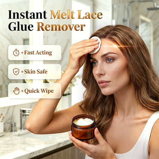 💇 Fastvirkende Parykklimfjerner – Smelter Bort Limrester på Sekunder! ✨ Skånsom Plantebasert Formel – Beskytter Hodebunn & Blonder. 🧴 60 Forhåndsfuktede Pads – Enkelt & Rotfritt.