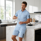 📢📢40 % RABATT !! ⏰Set med uformelle kortærmede shorts for menn