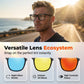 🧲 Magnetiske 3-i-1 Briller – Solbriller & Lesebriller i Ett! ✨ Bytt Enkelt Mellom Stiler med Magnetklips. 🕶️ Perfekt for Bilkjøring & Hverdagsbruk
