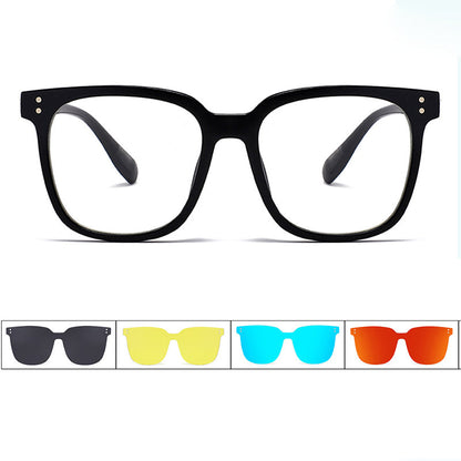 🧲 Magnetiske 3-i-1 Briller – Solbriller & Lesebriller i Ett! ✨ Bytt Enkelt Mellom Stiler med Magnetklips. 🕶️ Perfekt for Bilkjøring & Hverdagsbruk