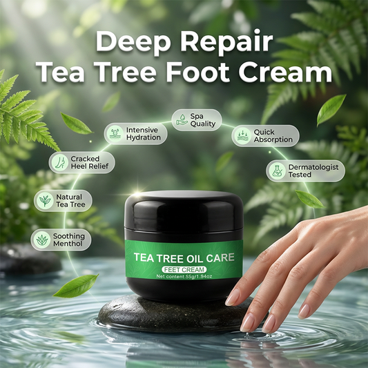 ⏳🔥50% RABATT 🦶 Naturlig fotpleie med tea tree olje – mot fotlukt og tørr hud