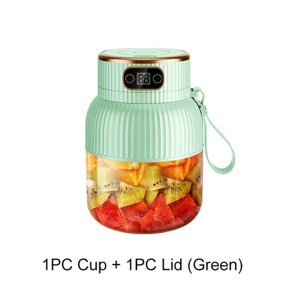 🥤 Bærbar Gjenoppladbar Blender for Frukt & Grønnsaker – 2600mAh Batteri & 600ml Kapasitet! ⚡ 2-i-1 Lokk: Miks & Drikk Direkte – Perfekt for Smoothies på Farten. 🔋 16.000–20.000 RPM