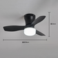 💡 50% RABATT! Takvifte med LED-belysning & Fjernkontroll – Kjølig Breeze & Justerbart Lys i Ett! ✨ Nedfellbare Blader med Vinkeljustering – Perfekt for Stue & Soverom. 🔋 Energieffektiv LED