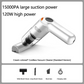 💥 50% rabatt! 🚗 Trådløs håndstøvsuger med 10000Pa sugeevne – 120W motor, kun 400 g. 4000 mAh batteri, 30 min brukstid, 3,5 timers lading ⚡