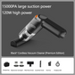 💥 50% rabatt! 🚗 Trådløs håndstøvsuger med 10000Pa sugeevne – 120W motor, kun 400 g. 4000 mAh batteri, 30 min brukstid, 3,5 timers lading ⚡