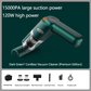 💥 50% rabatt! 🚗 Trådløs håndstøvsuger med 10000Pa sugeevne – 120W motor, kun 400 g. 4000 mAh batteri, 30 min brukstid, 3,5 timers lading ⚡