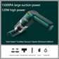 💥 50% rabatt! 🚗 Trådløs håndstøvsuger med 10000Pa sugeevne – 120W motor, kun 400 g. 4000 mAh batteri, 30 min brukstid, 3,5 timers lading ⚡