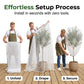 🛡️ Plante Insektsvern Nett – 360° Beskyttelse mot Skadedyr & Fugler! ✨ Slipper Gjennom Lys & Regn – Perfekt for Frukttrær & Busker. 🌱 Snorlukking i Bunnen