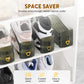 👟 Justerbar Dobbeltlags Skohylle – Dobbel Oppbevaring på Lite Plass! ✨ 3 Høydeinnstillinger – Passer Alle Skotyper. 🛡️ Anti-skli Overflate – Holder Skoene På Plass.