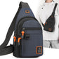 🎒50% RABATT! Vanntett skulderveske med flere lommer & hodetelefonutgang