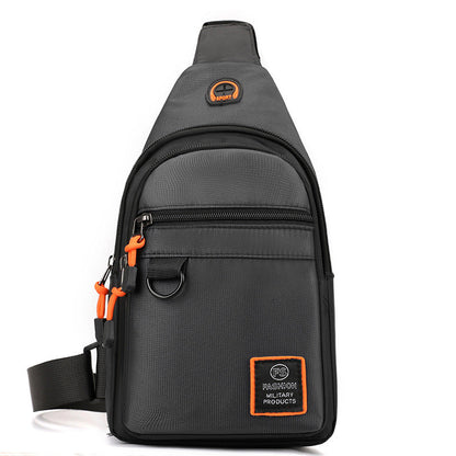 🎒50% RABATT! Vanntett skulderveske med flere lommer & hodetelefonutgang