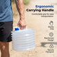 💧 Sammenleggbar Vannbeholder med Krane – Plassbesparende for Camping & Tur! ✨ Brettes Helt Flat – 3–15L Størrelser. 🚰 Lekkasjesikker Krane