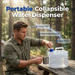 💧 Sammenleggbar Vannbeholder med Krane – Plassbesparende for Camping & Tur! ✨ Brettes Helt Flat – 3–15L Størrelser. 🚰 Lekkasjesikker Krane