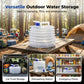 💧 Sammenleggbar Vannbeholder med Krane – Plassbesparende for Camping & Tur! ✨ Brettes Helt Flat – 3–15L Størrelser. 🚰 Lekkasjesikker Krane