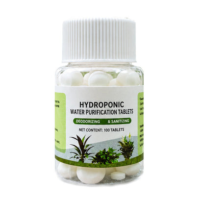 💧 Vannrensetabletter for Hydroponics & Snittblomster – 80 Tabletter per Flaske! ✨ Forlenger Blomstring & Fjerner Lukt – Perfekt for Planter & Buketter. 🌿 Fremmer Rotvekst
