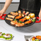 🍳 700W Ikke-klebende Elektrisk Innendørs Grillpanne – 11" Stekeflate & 5 Temperaturinnstillinger! ✨ Røykfri Steking – Perfekt for Biff, Grønnsaker & Paninis. 🧼 Lett Rengjøring