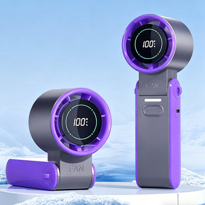 🌀 Bærbar 3-i-1 Kjølevifte med Digital Skjerm – 100 Hastigheter & 3600mAh Batteri! ✨ Nedkjølingsplate for Iskald Berøring – Sammenleggbar & Praktisk. 🔋 Langvarig Batteri