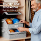 🎩 Stabelbar Hatteoppbevaringsboks med Klart Vindu – Plass til 24 Hatter & Stables Sikkert! ✨ Støvsikker Glidelåslukking – Perfekt for Garderoben & Reising. 🔍 Klart Vindu for Rask Oversikt – Kjøp 3 for 10% Ekstra Rabatt! 🏠