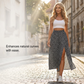 🌺 Ditsy Blomster Høy-Midje Splittskjørt – Elegant & Forlengende Silhouett! ✨ Lett & Pustende Stoff – Perfekt for Sommervær. 🌸 6 Farger & Størrelser S-2XL – Kjøp 3 for 10% Ekstra Rabatt! 👗